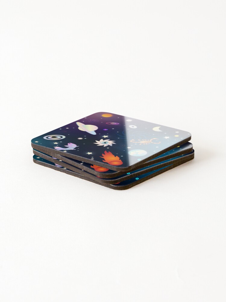 Thumbnail 4 of 5, Coasters (Set of 4), Spacemap designed and sold by Moglipapy.