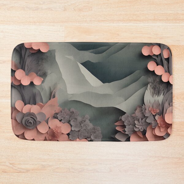 Item preview, Storm Garden Pink in Paper art style designed and sold by FormFinder.