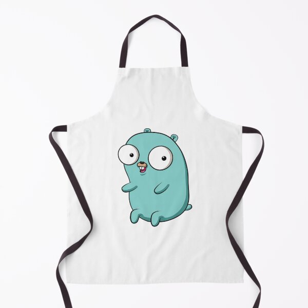 Item preview, The Go Gopher: Minimalistic Green Sitting Gopher (White) designed and sold by hellkni9ht.