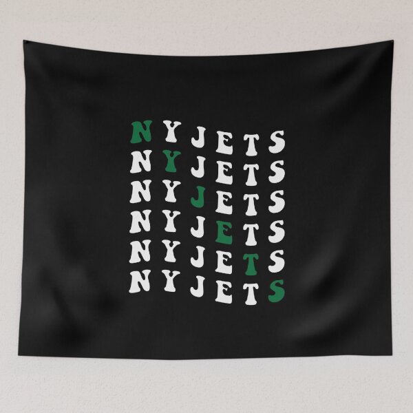 Item preview, Jets Funky Gameday Wordmark designed and sold by Gang Green Gear.