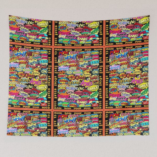 Item preview,  POP ART : Abstract Collage Punching Slang Comic Surreal Print designed and sold by posterbobs.
