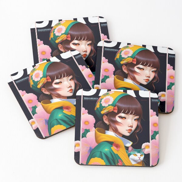 Item preview, Girl with her cute cat designed and sold by Murilislolja.