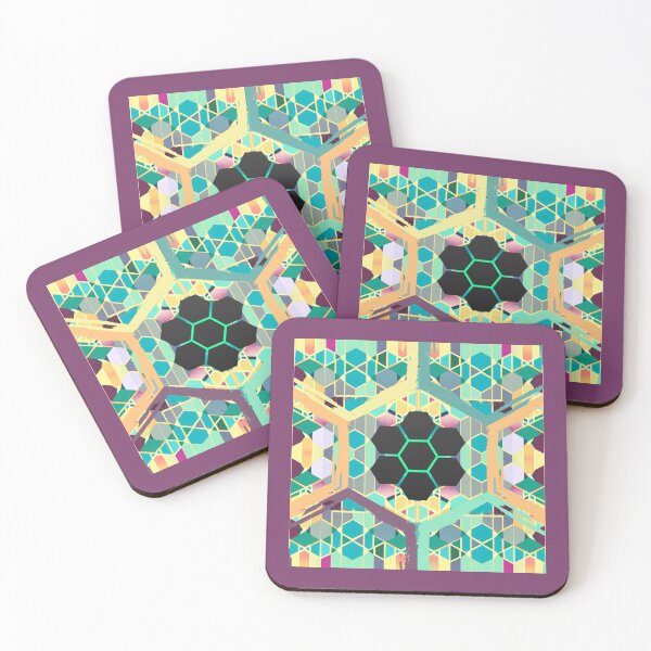 Item preview, Hexagonal Shape Seamless Pattern design designed and sold by CoyoteGifts.