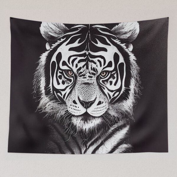 Artikelvorschau, Black and White Tiger entworfen und verkauft von Jaraz.