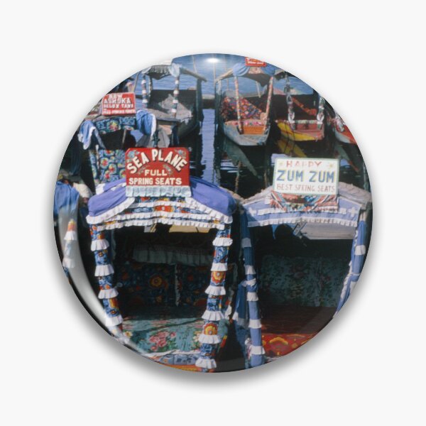 Item preview, 1970s - Colorful boats seen on Dal Lake, Kashmir, India designed and sold by thatwaslife.