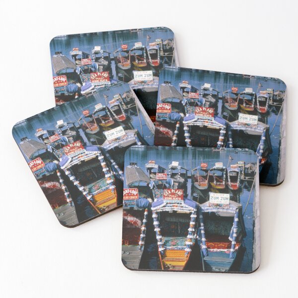 Item preview, 1970s - Colorful boats seen on Dal Lake, Kashmir, India designed and sold by thatwaslife.