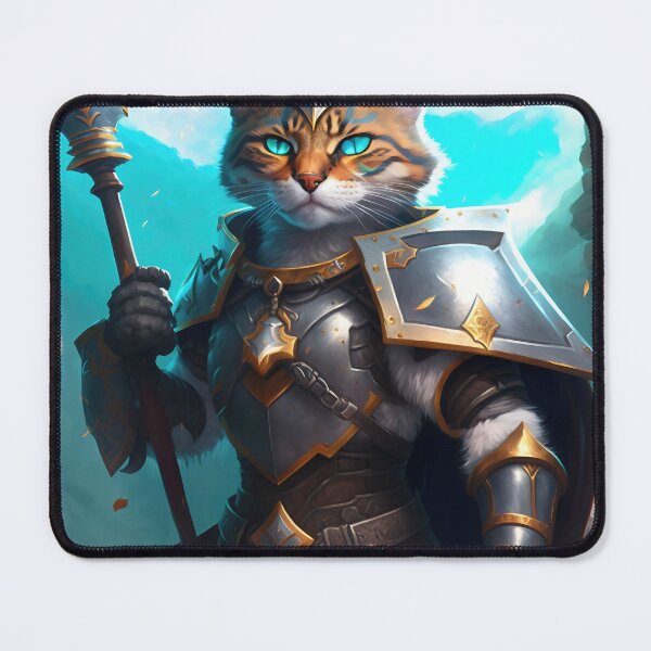 Item preview, Brave Defender Cat designed and sold by 9LivesCats.