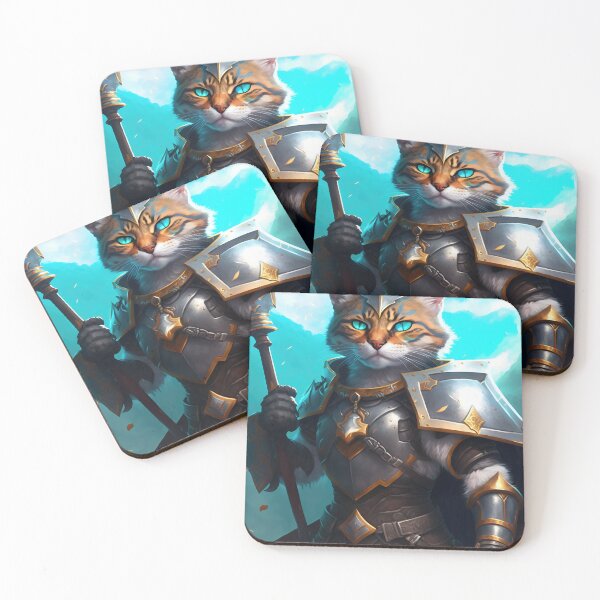 Item preview, Brave Defender Cat designed and sold by 9LivesCats.