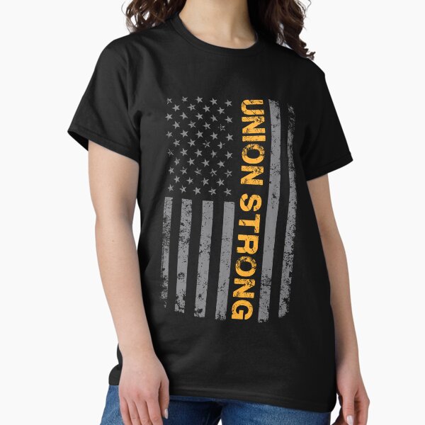 Item preview, Union Strong with American Flag designed and sold by fuzzynautilus.