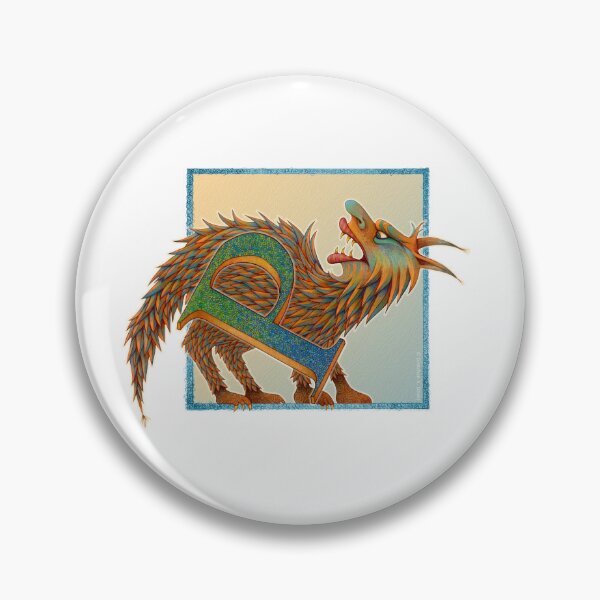 Item preview, Letter P - Alphabet - Monster - Guardian and Protector designed and sold by Gretchen Deahl.