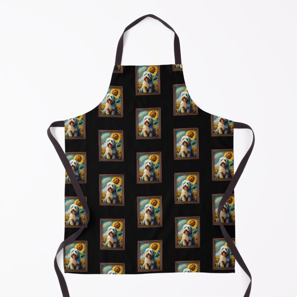 Item preview, Aussiedoodle Sunflower Painting Adorable Dog designed and sold by rafaeltto.