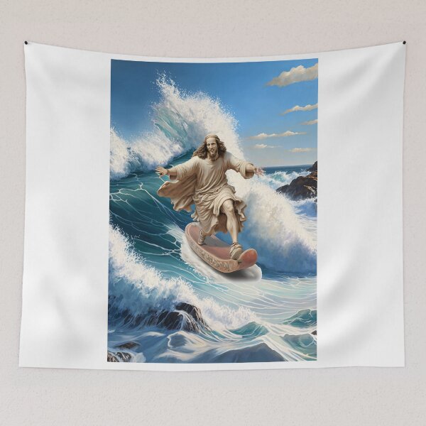 Item preview, Jesus Surfs with Me designed and sold by loganferret.