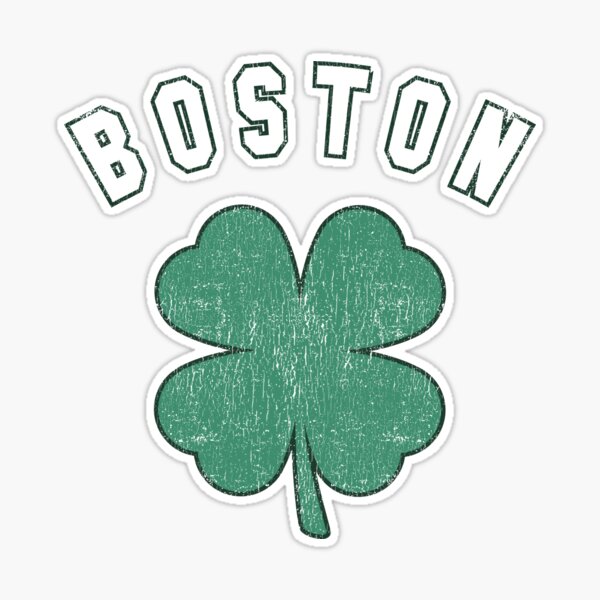 Boston ST PATRICKS DAY Four Leaf Clover Massachusetts Irish Green