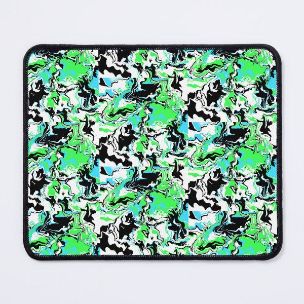 Item preview, Green Black Blue White Abstraction designed and sold by awsomepatterns.