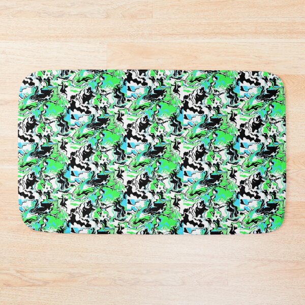 Artikelvorschau, Green Black Blue White Abstraction entworfen und verkauft von awsomepatterns.