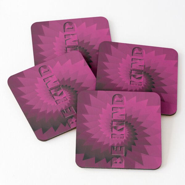 Item preview, Be kind pink gradient spiral pattern designed and sold by myseptember18th.