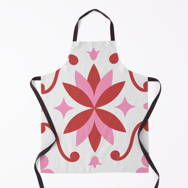 Item preview, Copy of Copy of Moroccan Red Pink Tiles Pattern Pattern Illustration, Pinks, White Circle Floral, Mediterranean Style designed and sold by Dazzline Designs.
