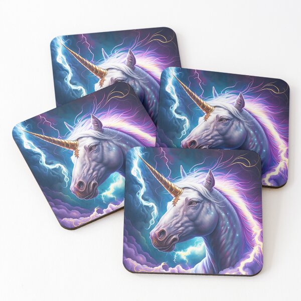 Item preview, Shimmering Unicorn Fantasy Art designed and sold by MissKosmic's Shop.
