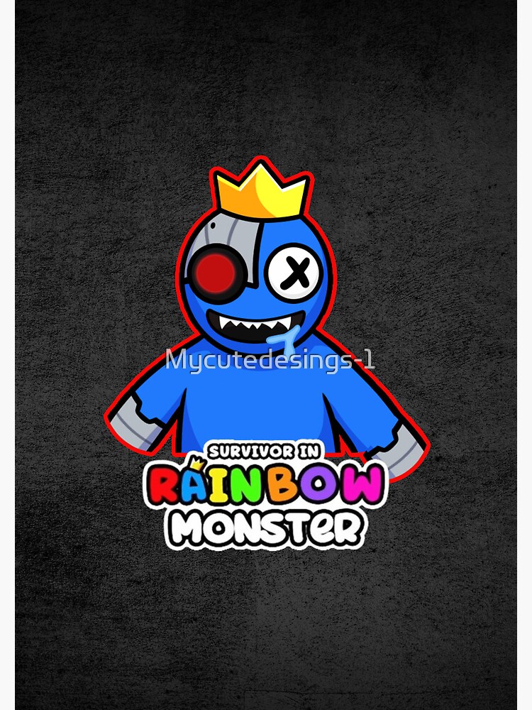 RAINBOW MONSTER, Blue Rainbow Friends. Blue Roblox Rainbow Friends  Character, roblox, video game. Halloween Art Board Print for Sale by  Mycutedesings-1