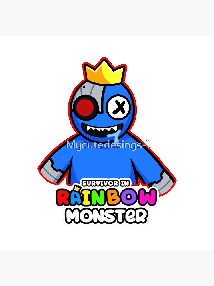 RAINBOW MONSTER, Blue Rainbow Friends. Blue Roblox Rainbow Friends  Character, roblox, video game. Halloween Greeting Card for Sale by  Mycutedesings-1