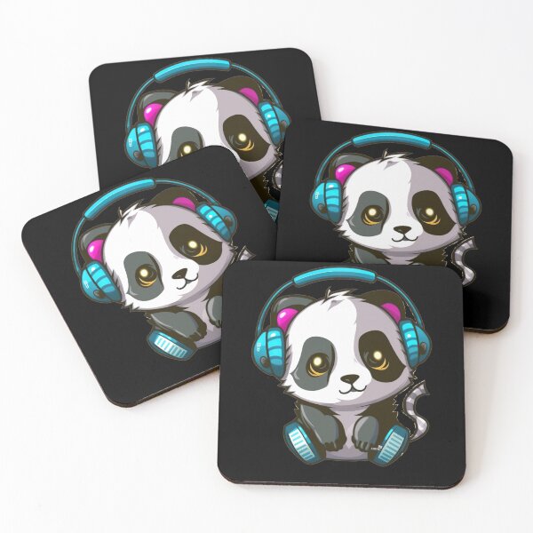 Item preview, Cute Panda Wearing Headphones, DJ Panda, DJ Bear with Headphones designed and sold by barretp27.