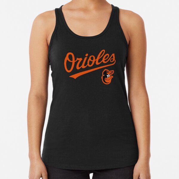 Women's Black Baltimore Orioles Plus Size Ringer Racerback Tank