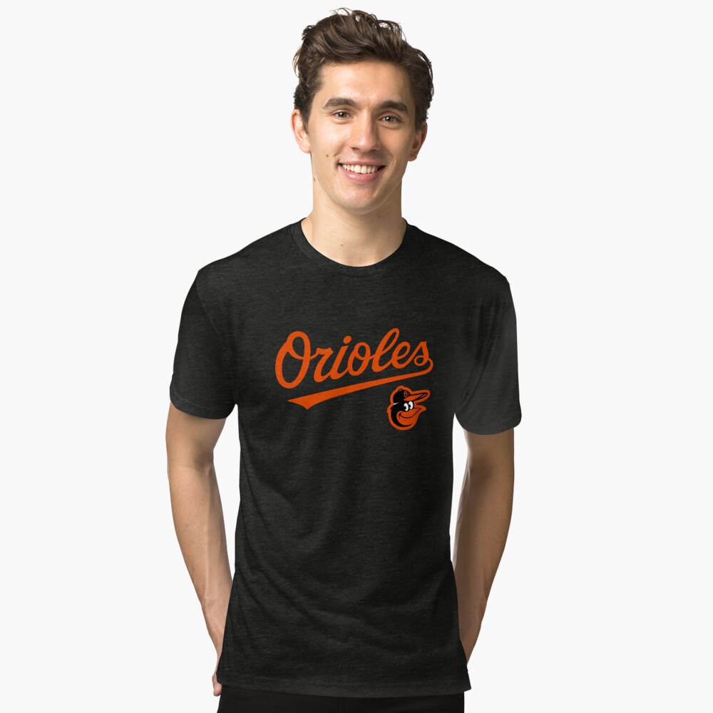 Men's Baltimore Orioles Adam Jones Majestic Black Official Name and Number  T-Shirt