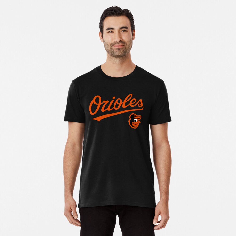 Men's Baltimore Orioles Adam Jones Majestic Black Official Name and Number  T-Shirt