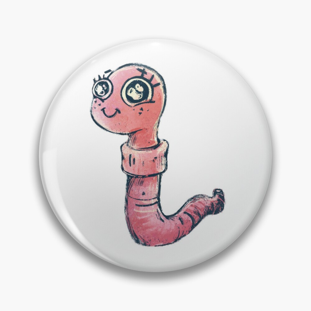 Cute Earthworm Magnet for Sale by Little-Hen