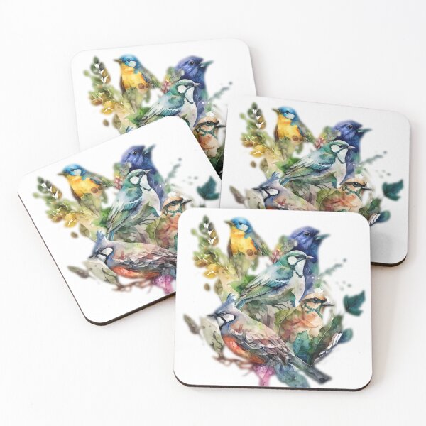 Item preview, everybirdy golder birds pattern designed and sold by printiesart.