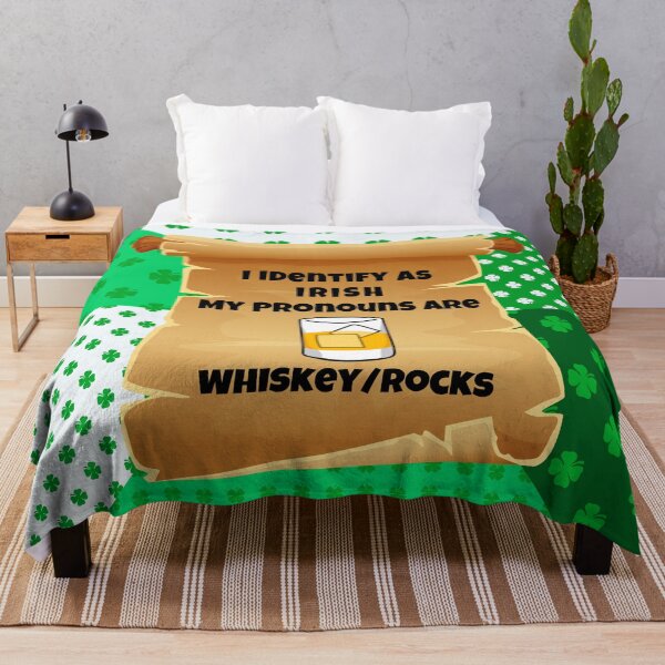 Item preview, I Identify as Irish My Pronouns are Whiskey / Rocks St. Patricks Day Drink designed and sold by WigOutlet.