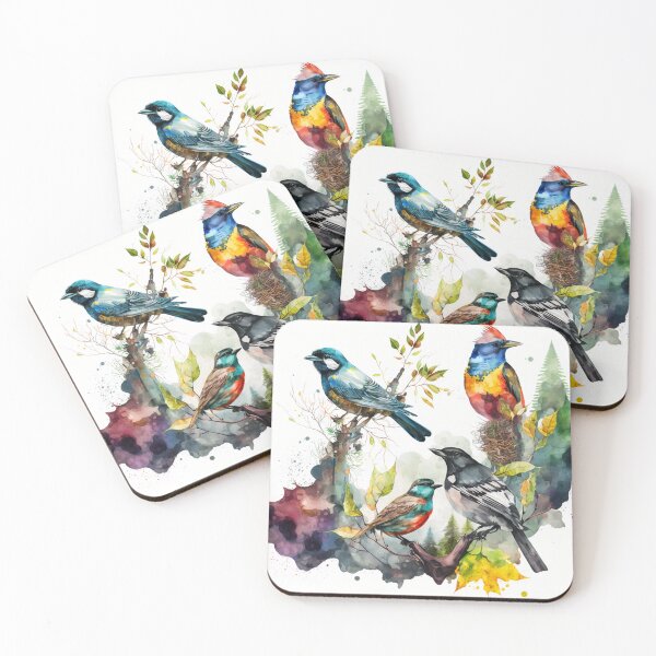 Item preview, everybirdy golder birds pattern designed and sold by printiesart.