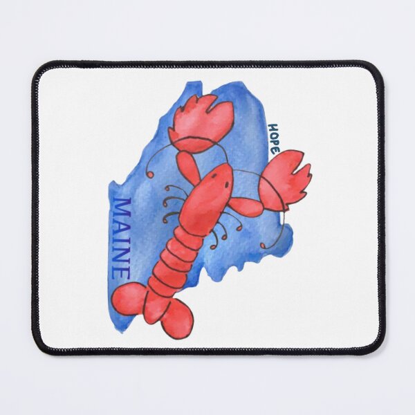 Item preview, Watercolor Maine Outline with Lobster designed and sold by Mainely-Crafts.
