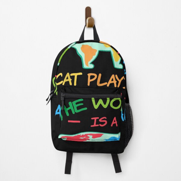 Item preview, The World Is A Cat Playing With Australia Map Aussie T-Shirt designed and sold by Larcossee ⭐⭐⭐⭐⭐.