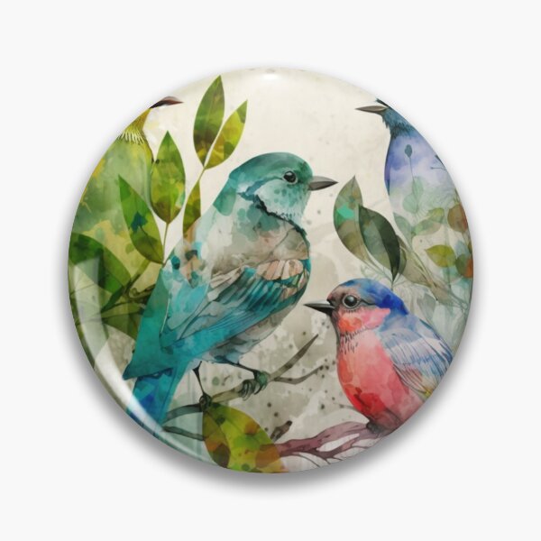 Item preview, everybirdy golder birds pattern designed and sold by printiesart.