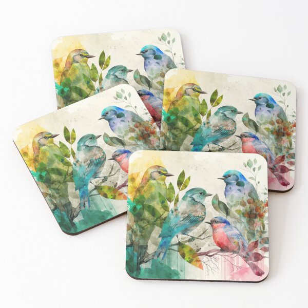 Item preview, everybirdy golder birds pattern designed and sold by printiesart.
