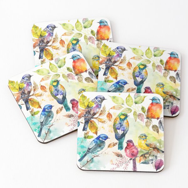 Item preview, everybirdy golder birds pattern designed and sold by printiesart.