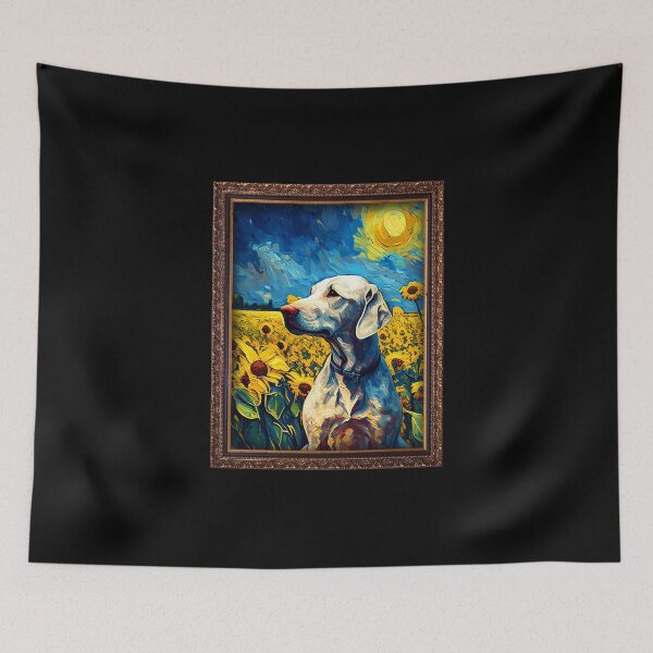 Item preview, Azawakh Sunflower Painting Adorable Dog designed and sold by rafaeltto.