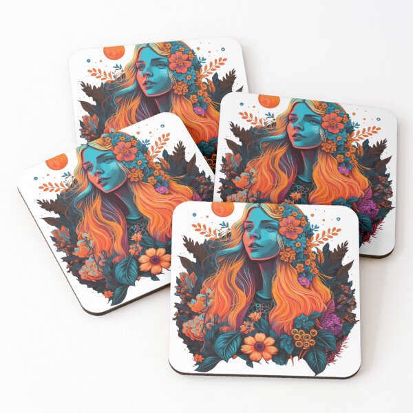 Item preview, Colorful Floral 70's designed and sold by MerinoArt.
