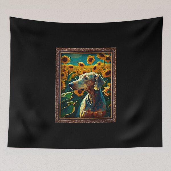 Item preview, Azawakh Sunflower Painting Adorable Dog designed and sold by rafaeltto.