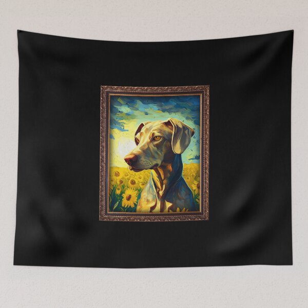 Item preview, Azawakh Sunflower Painting Adorable Dog designed and sold by rafaeltto.