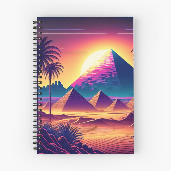 Item preview, Neon Oasis: Pyramids of the Future designed and sold by Mullet Monkey.