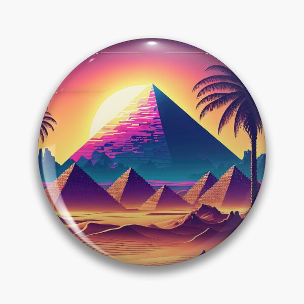 Item preview, Neon Oasis: Pyramids of the Future designed and sold by Mullet Monkey.