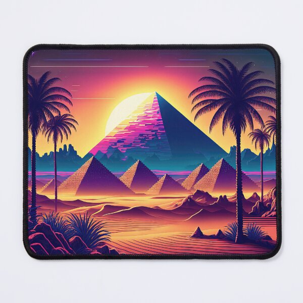 Item preview, Neon Oasis: Pyramids of the Future designed and sold by Mullet Monkey.