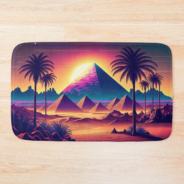 Item preview, Neon Oasis: Pyramids of the Future designed and sold by Mullet Monkey.