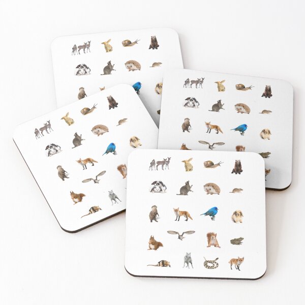 Item preview, Cute Woodland Animals Wall Art Sticker Pack for Animal Lovers  designed and sold by haRexia.