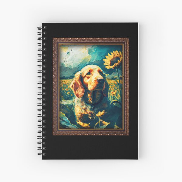 Aperçu de l'œuvre Basset Fauve de Bretagne Sunflower Painting Adorable Dog créée et vendue par rafaeltto.