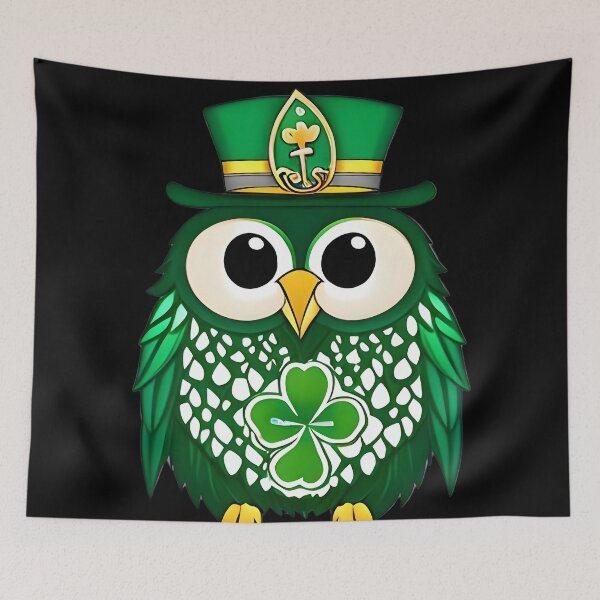 Item preview, St. Patrick's day owl Essential T-Shirt designed and sold by colortrends.