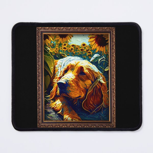 Item preview, Basset Fauve de Bretagne Sunflower Painting Adorable Dog designed and sold by rafaeltto.