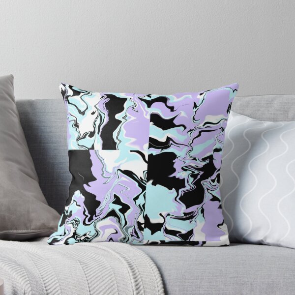 Item preview, Black Purple Blue White Abstraction  designed and sold by awsomepatterns.